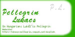 pellegrin lukacs business card